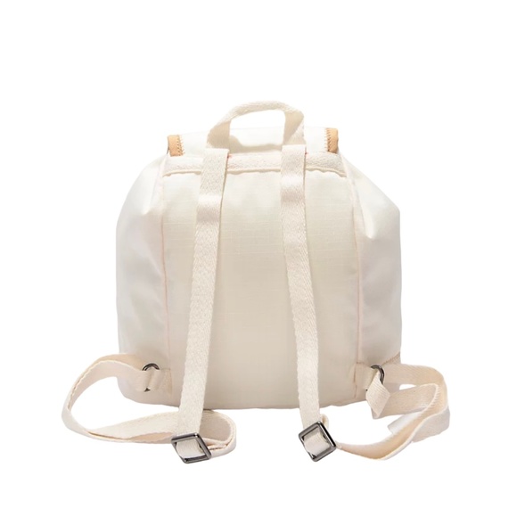 🎒SCHOOL SALE🎒Converse Mini Rucksack Cream Bag Pocket Button 10023000-A01 - Picture 5 of 11